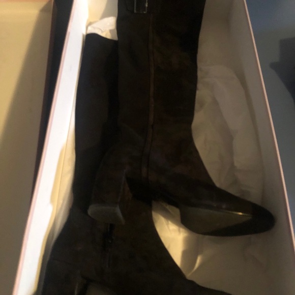 Knee high boots black suede size 38 - Picture 3 of 3